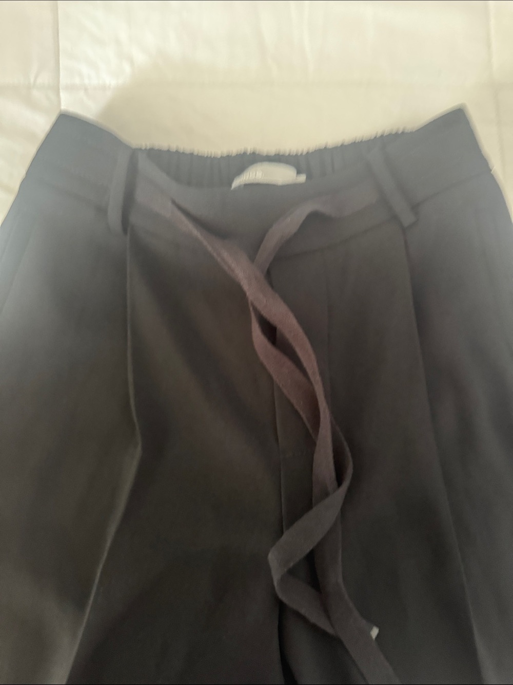 Vince Black Wide-Leg Pants